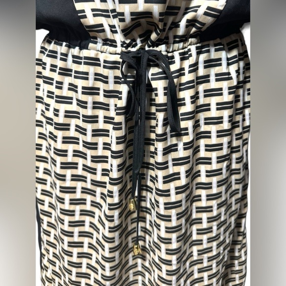 Vince Camuto Women’s Casual Geometrical Printed Color Block Cuff Sleeve Dress 10 - Picture 9 of 16